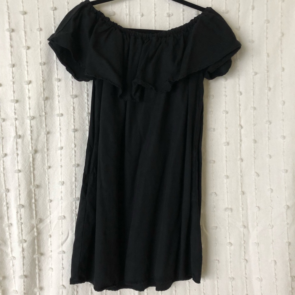 Black Zara Off The Shoulder Dress